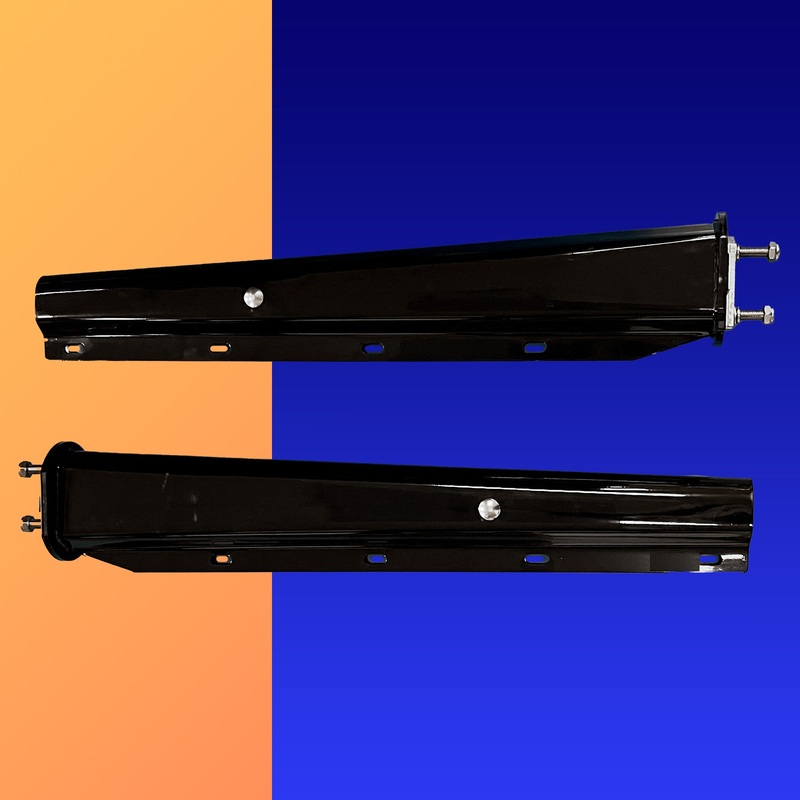 Spring-loaded tapered mudflap hangers with 2.5 bolt hole spacings – PAIR