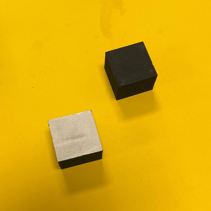 1 square foam 3/4 thick w/psa backing
