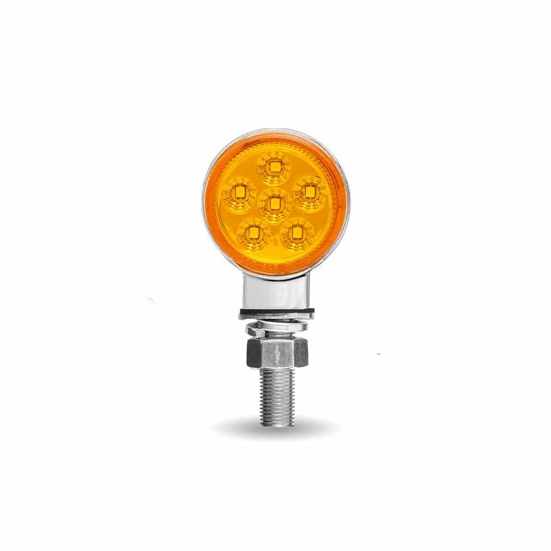 Amber/Red 1.8 MINI round pedestal LED marker/turn signal light
