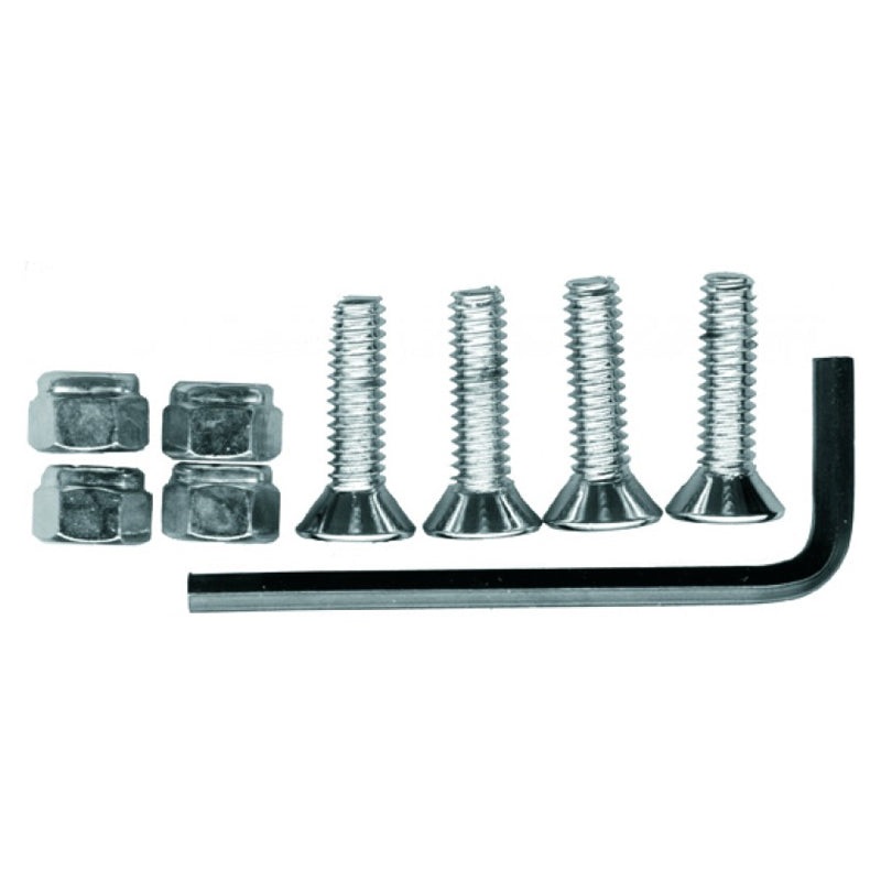 Chrome die-cast grab handle mounting kit w/allen wrench