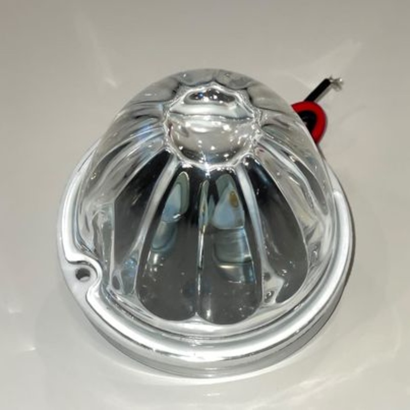 Clear glass lens watermelon light assembly with socket – BULB SOLD SEPARATELY