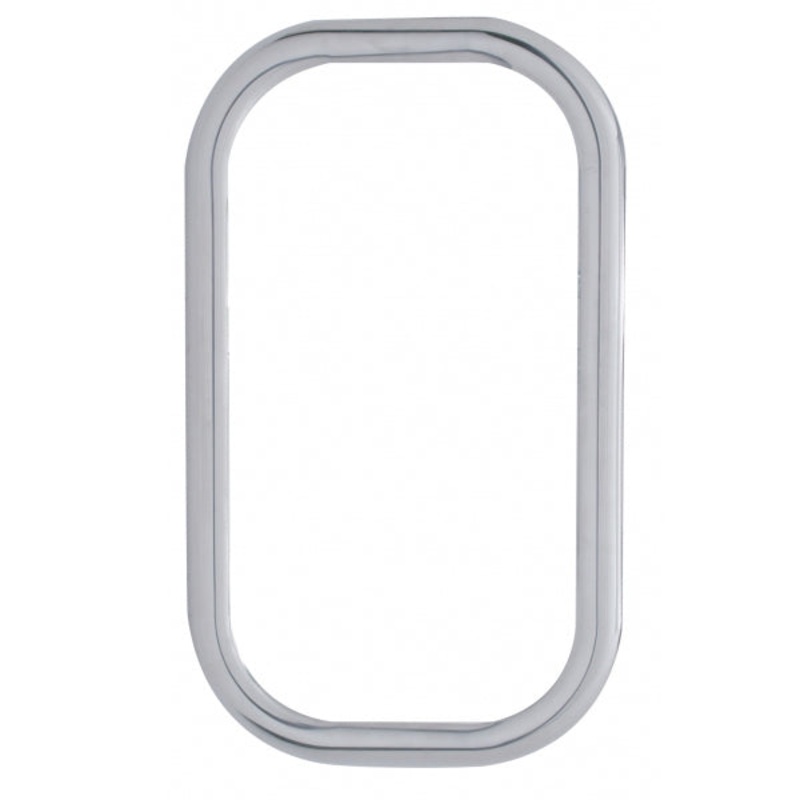 Freightliner Classic/FLD stainless steel exterior door view window trim