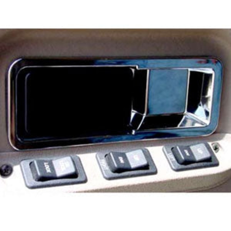 International 9900 chrome plastic interior door handle inserts – PAIR