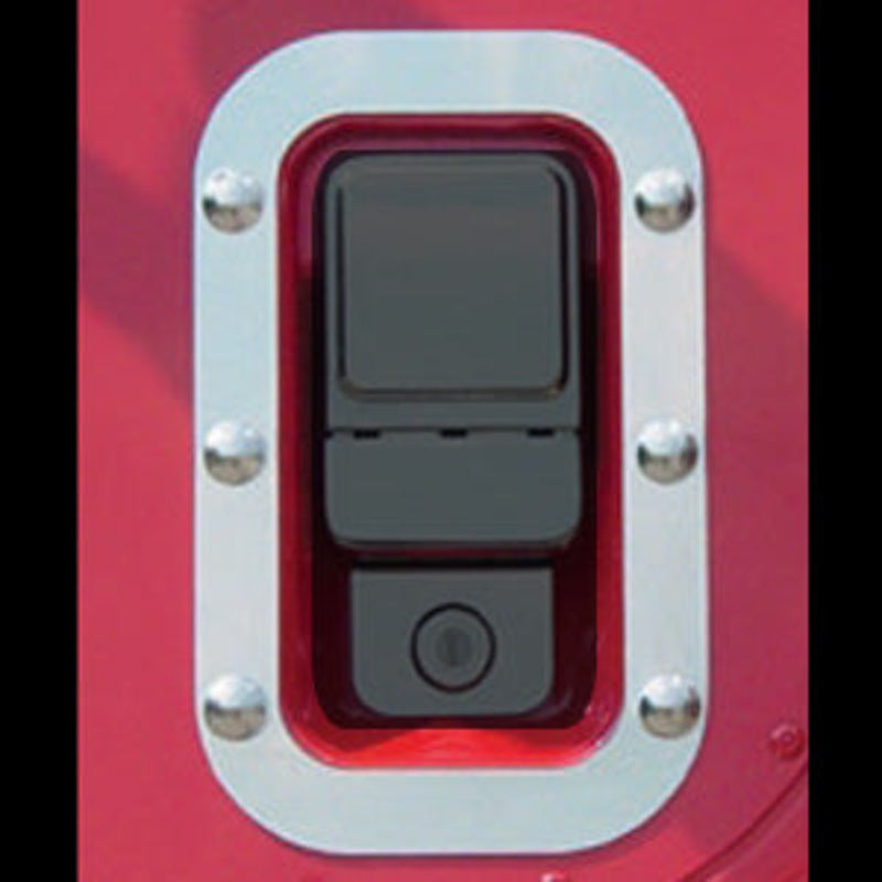 International I-Model stainless steel cab door handle surrounds – PAIR