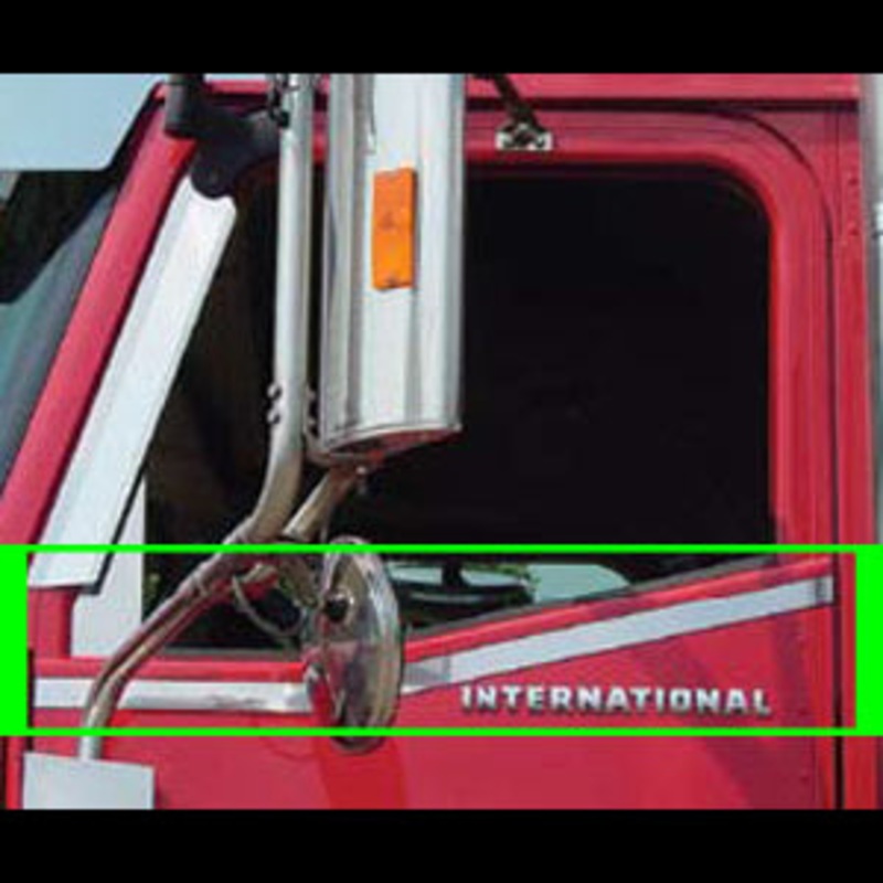 International I-Model stainless steel under window door trims – PAIR