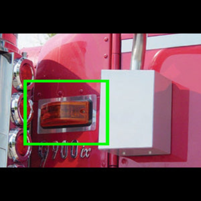 International stainless steel behind air cleaner turn signal trim – PAIR