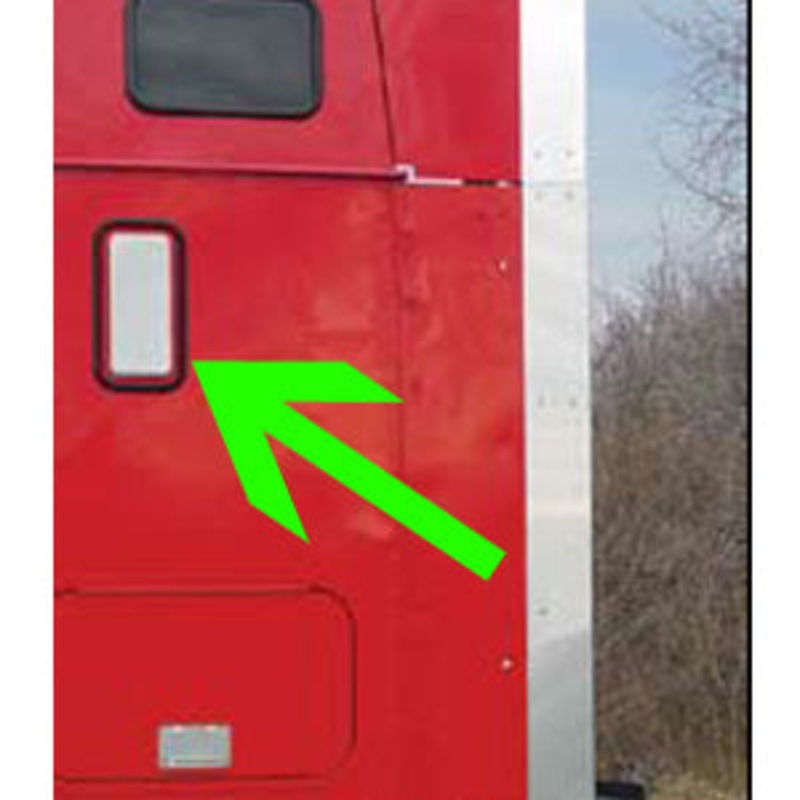 International stainless steel flat sleeper vent cover – 5.25 x 12