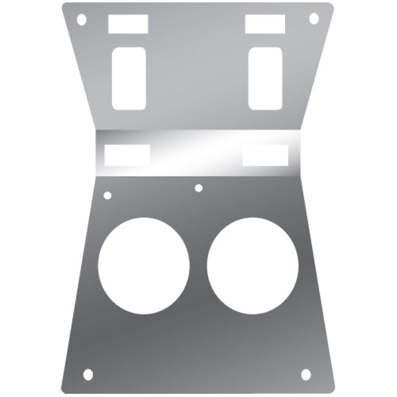 Kenworth -2004 stainless steel center console map light cover