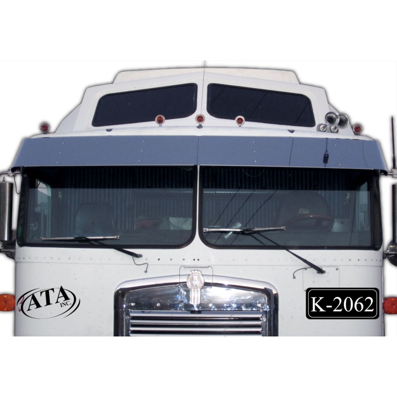 Kenworth K100E/K100C 13 stainless steel drop sun visor