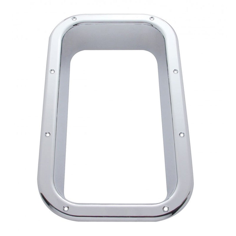 Kenworth Non-Daylite Door chrome plastic interior view window trim – screw mount