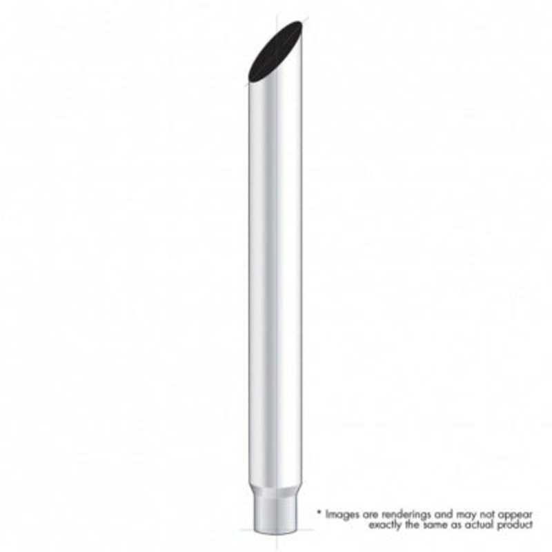 Miter Cut chrome steel exhaust tips – reduced to 5 outer diameter