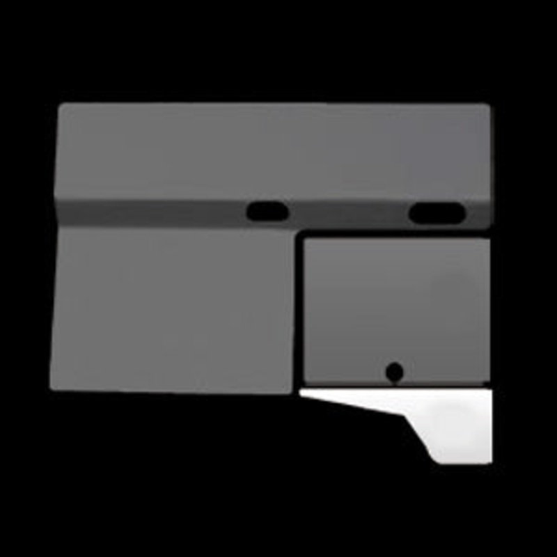 Peterbilt 1995-1999 stainless steel lower heater trim