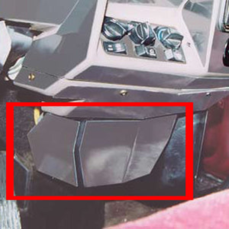 Peterbilt -2000 stainless steel under dash ABS cover trims – 3 pieces