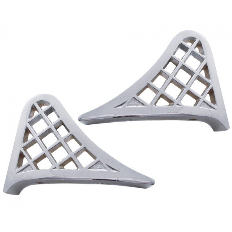 Peterbilt chrome cast aluminum rear of front fender steps – PAIR