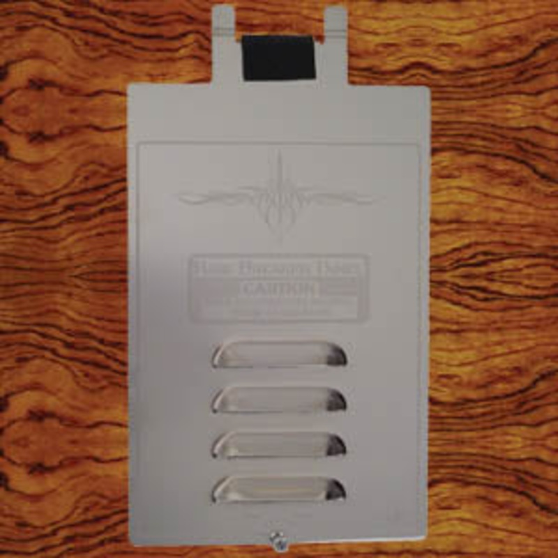 Rockwood Kenworth 2002-2005 stainless steel fuse breaker compartment door w/louvers