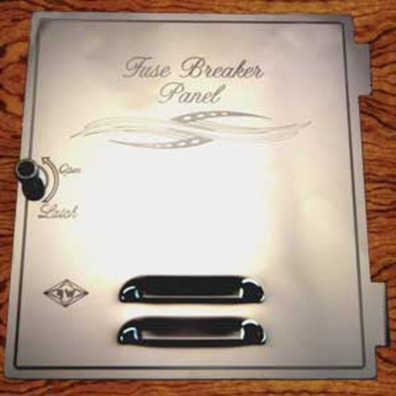 Rockwood Peterbilt -2005 stainless steel fuse/breaker door w/louvers