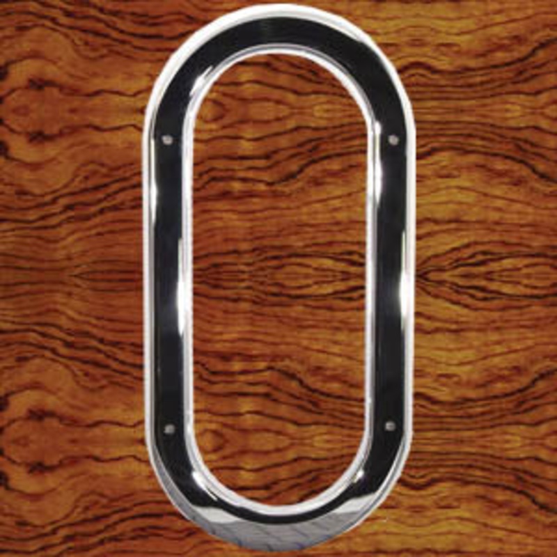 Rockwood Peterbilt 359/379 -2004 chrome plastic exterior door view window trim