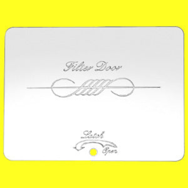Woody’s Peterbilt 1995-1998 stainless steel heater filter door cover