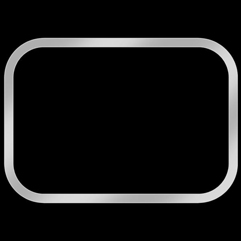 International 9000i/ix stainless steel rectangular window trim – PAIR