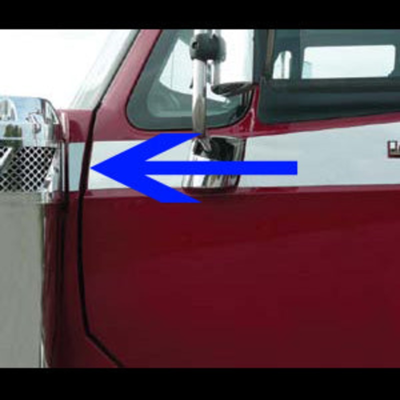 International LoneStar stainless steel between air breather and door trim – PAIR