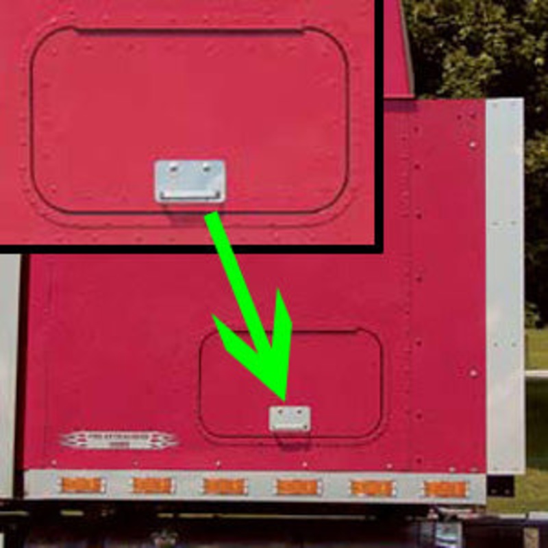 International Pro Sleeper stainless steel door handle plates – PAIR