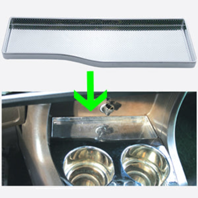 Kenworth T660/W900 2006+ chrome plastic upper tray, over cup holder