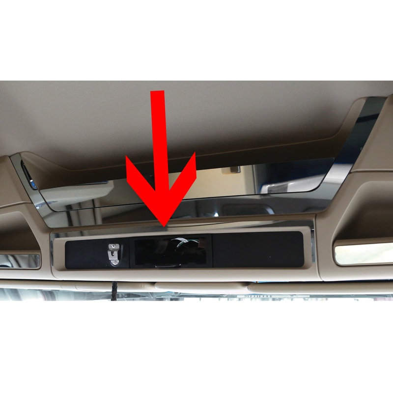 Kenworth T680/T880 stainless steel lower headliner around CB trim