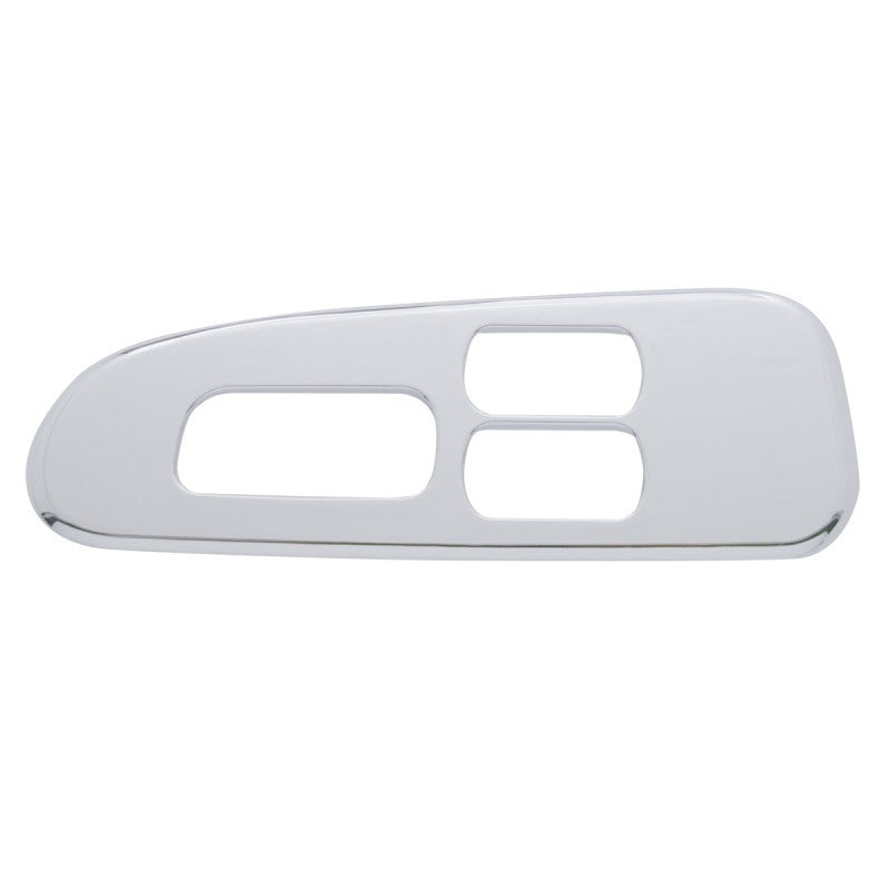 Peterbilt 386/389 chrome plastic door control switch panel – driver’s side, 3 switch holes