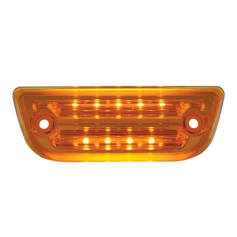 Peterbilt 579 / Kenworth T680 amber 9 diode LED replacement visor light w/OEM plug