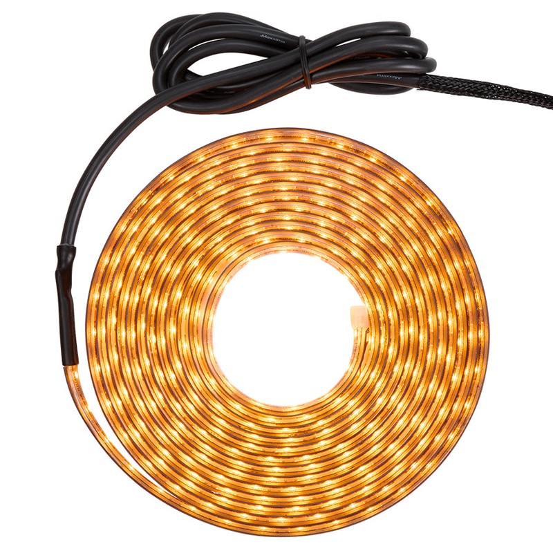 Amber Ring of Fire 196 long adhesive mount LED park/turn/clearance light
