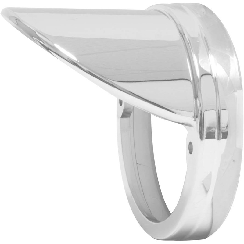Chrome plastic bezel with visor for GG watermelon pedestal lights – SINGLE