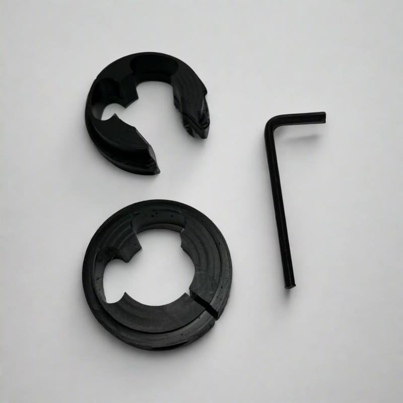 Clamp and spacer set for stainless steel gear shifter tube