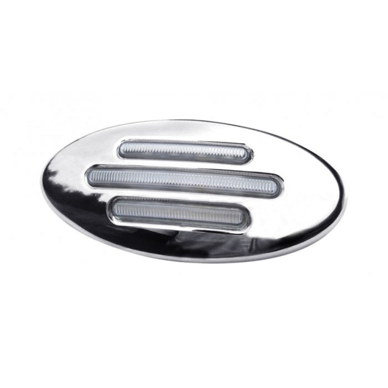 Peterbilt 386 Flatline amber 13 diode LED fender light – CLEAR lens