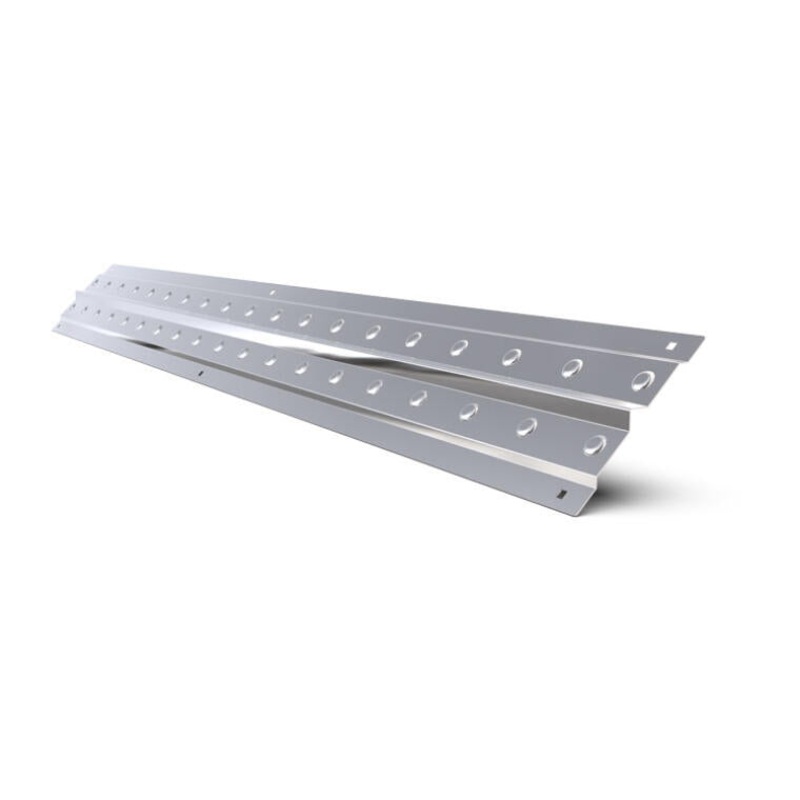 Peterbilt 589 stainless steel center hood trim for long hood – bolt mount