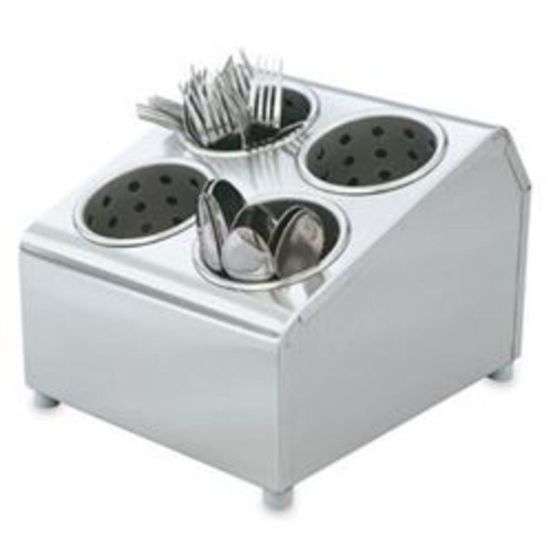 Vollrath Flatware Holder, 4Compartment – Stainless Steel – 97240
