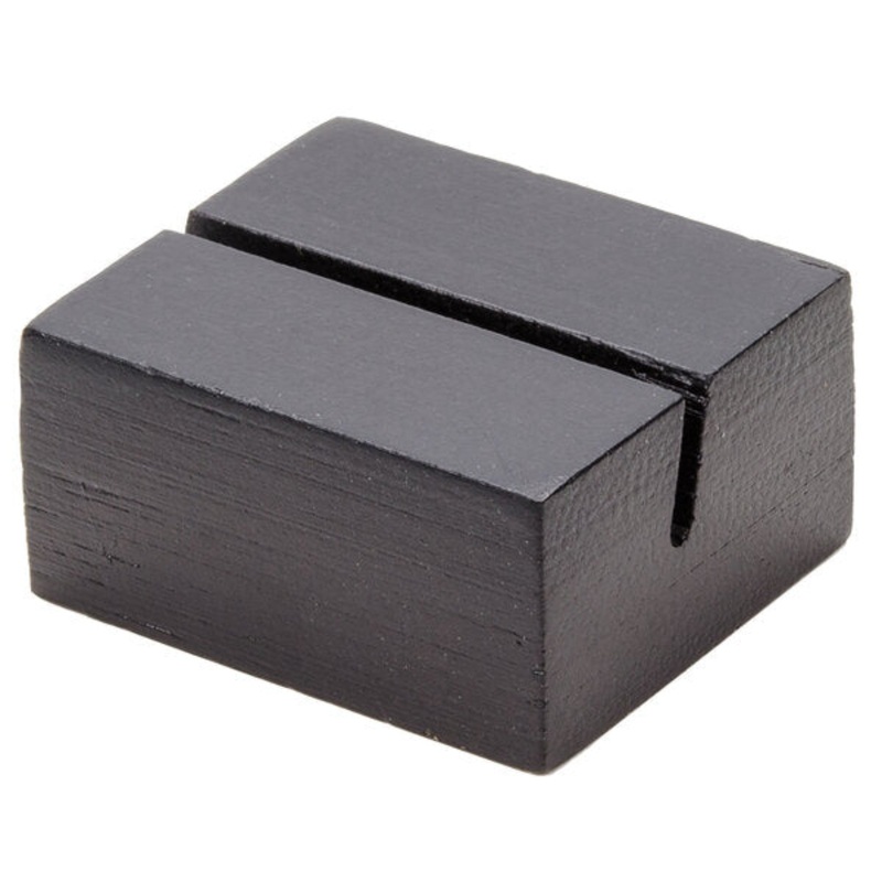 American Metalcraft Bamboo Card Holder, Black – BAMBL125