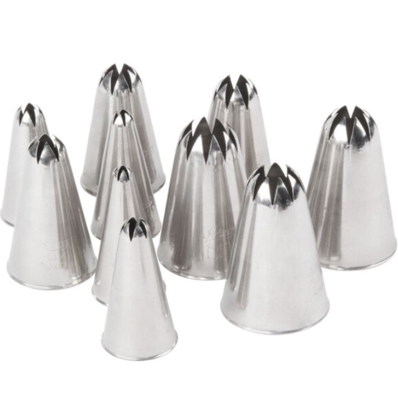 Ateco  Closed Star Tube Set, 10 Piece – 850