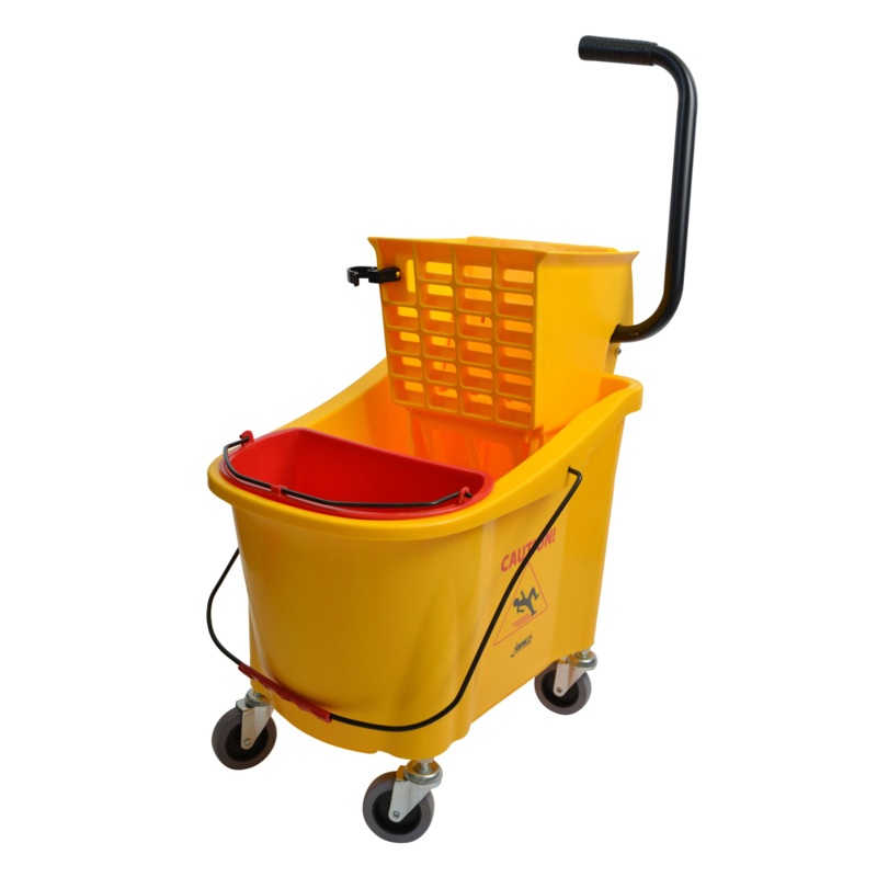 CCK Mop Bucket w/Wringer, 36qt Yellow  – MPB-36