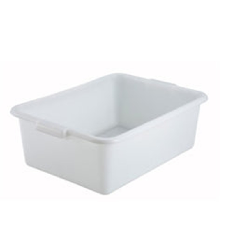 Dish Box, 21.5x15x7, Polypropylene White NSF