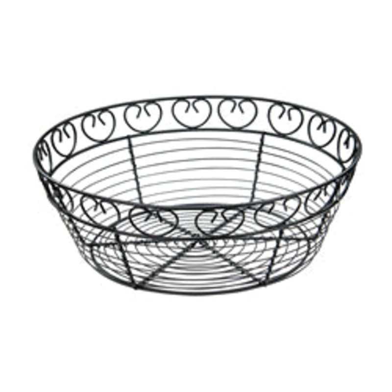 Wire Basket 10 Round 3H Blk