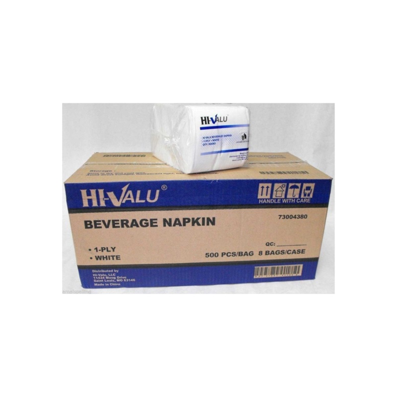 Beverage Nap 9×9 1Ply White 4M- PAP73004380