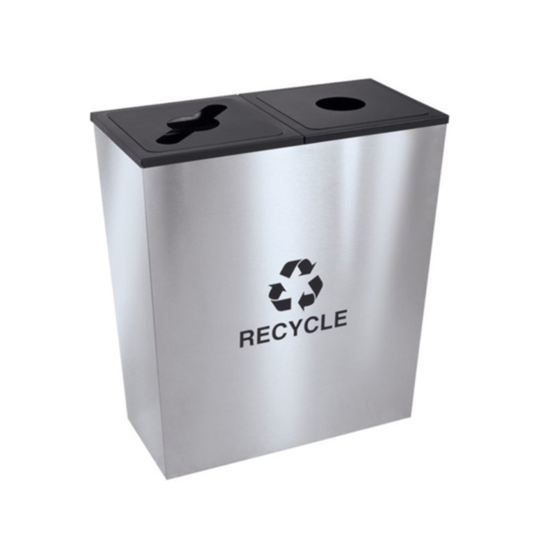 Ex-Cell Kaiser – Metro Collection Two-Stream Receptacle – RC-MTR-2-SS