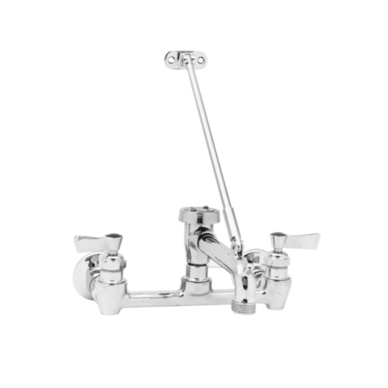 Fisher Service Sink Faucet, Wall Mount, 8 Adjustable Centers, 6 Spout – 82530