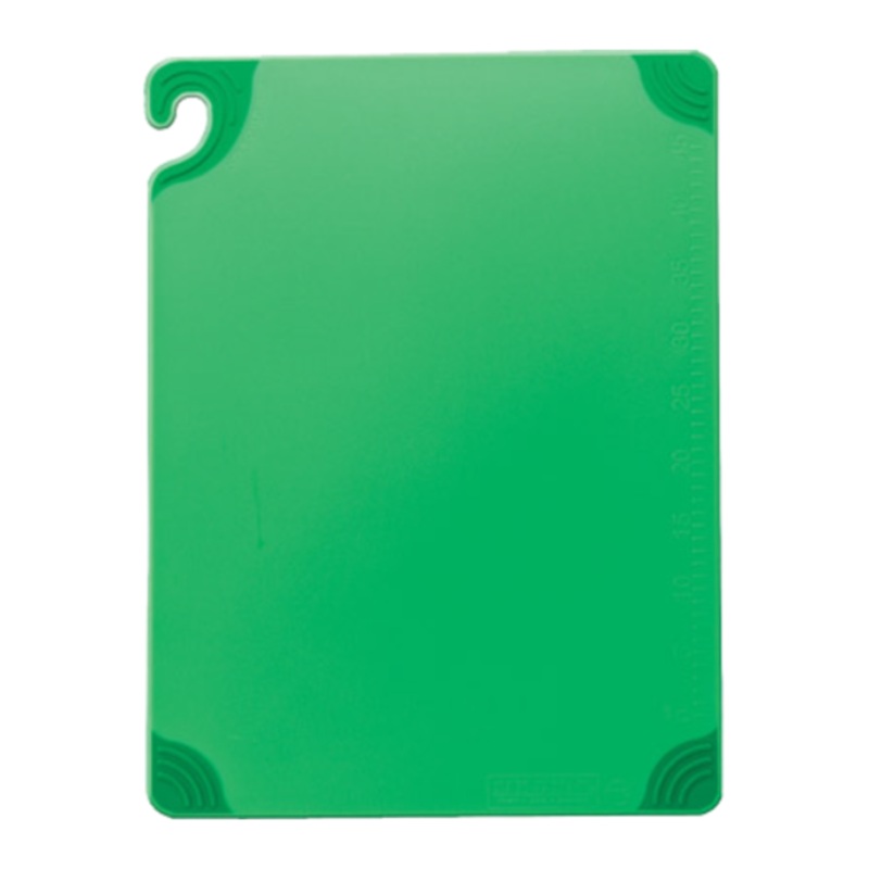 San Jamar SAF-T-Grip Cutting Board Green