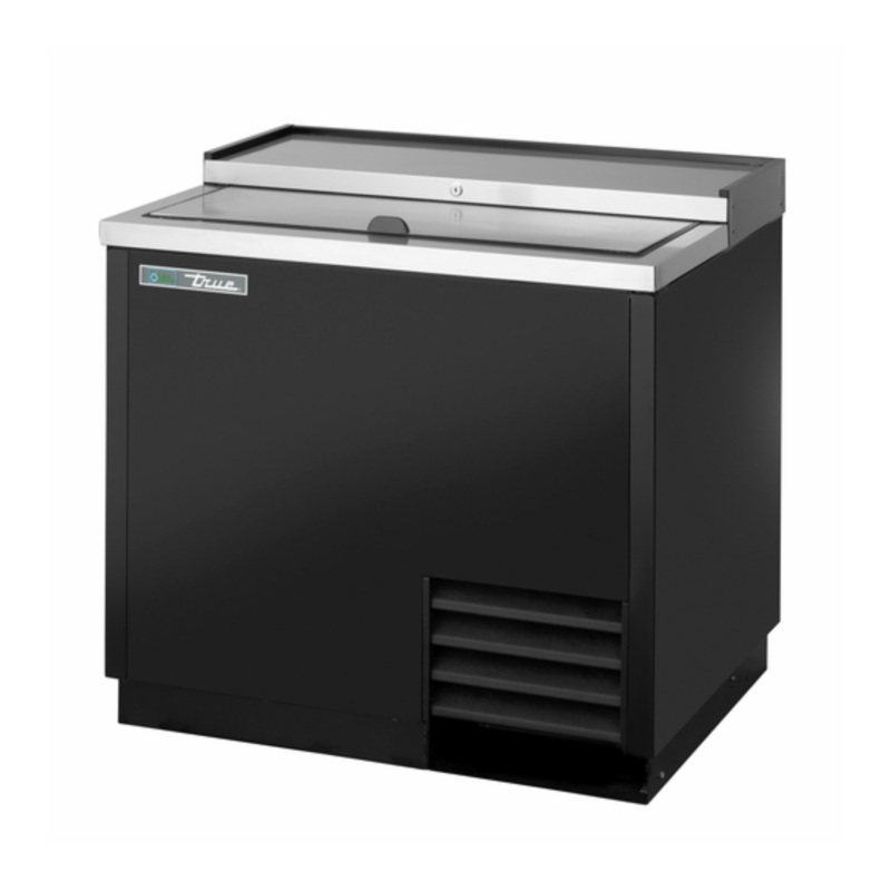 TRUE  36 5/8 Black Horizontal Bottle Cooler- TD-36-12-HC