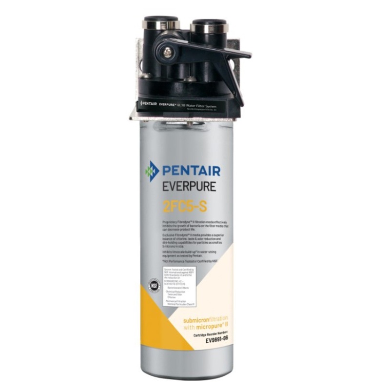 Everpure Water Filtration System, QL3B 2FC5-S, (1) 2FC5-S Fibredyne Carbon Block Cartridge – EV925971