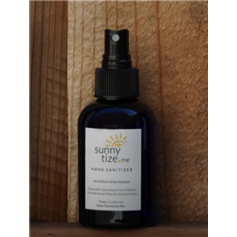 Sunnytize Hand Sanitizer Spray, 62% Ethyl Alcohol, 2 – 4oz Bottle w/10 oz Refill – PHS-4OZ-COMBO