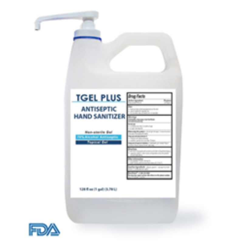 T-Gel Plus Hand Sanitizer Gel, 70% Alcohol, 1 Gallon Bottle – HS-1GAL