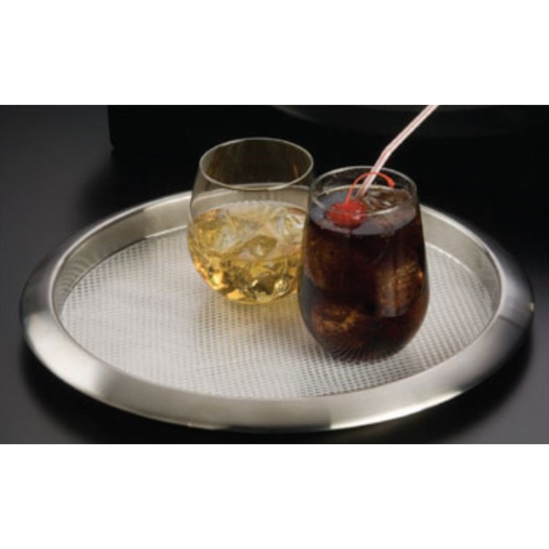 American Metalcraft Bar Tray 14 Satin Fin SS – SSBT14