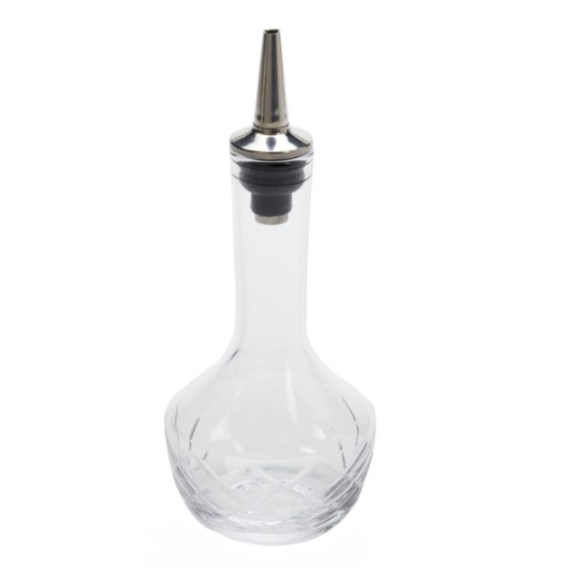 American Metalcraft Bitters Bottle, 4oz Hand Cut – BBC2